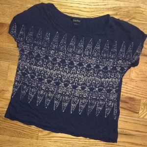 Lucky Brand short sleeve top, size L
